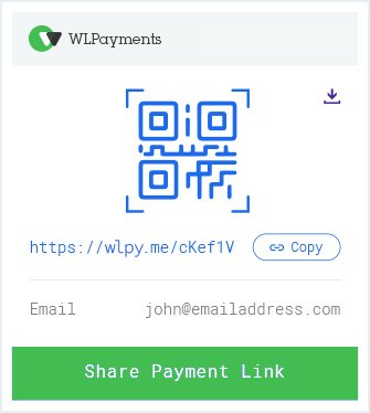 Share payment link